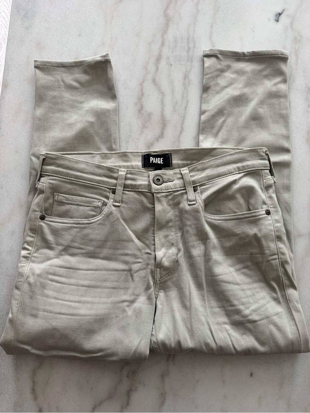 PAIGE Men’s Slim Jeans in Light Stone